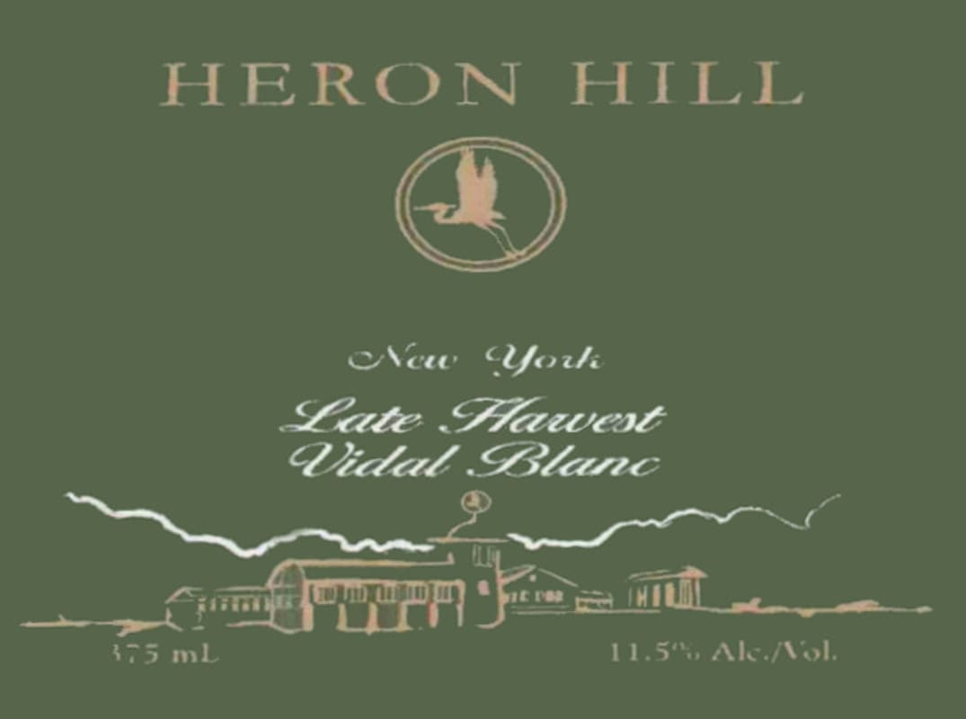 Heron Hill Winery Late Harvest Vidal Blanc 2005 Front Label