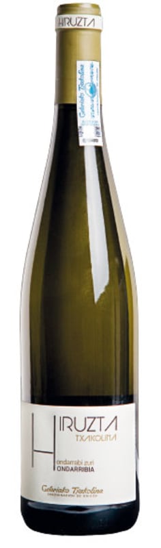 Hiruzta Txakoli 2016 Front Bottle Shot