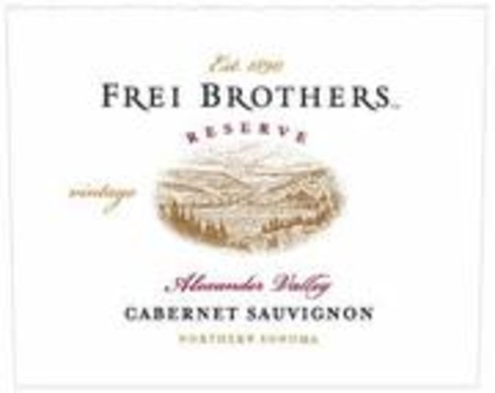 Frei Brothers Reserve Cabernet Sauvignon 1998 Front Label