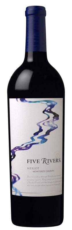 Five Rivers Merlot 2015 Front Bottle Shot