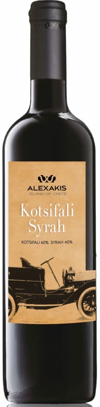 Alexakis Kotsifali-Syrah 2014 Front Bottle Shot