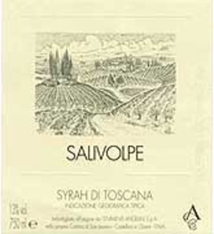 San Leonino Salivolpe Syrah 1995 Front Label