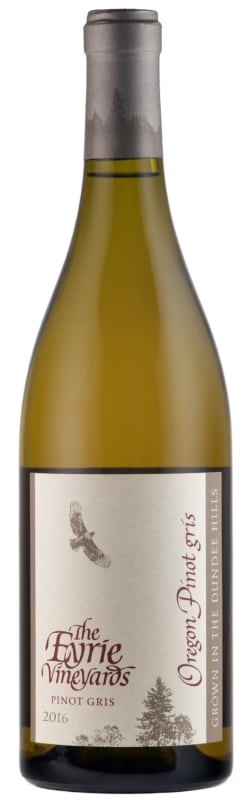 Eyrie Estate Pinot Gris 2016 Front Bottle Shot