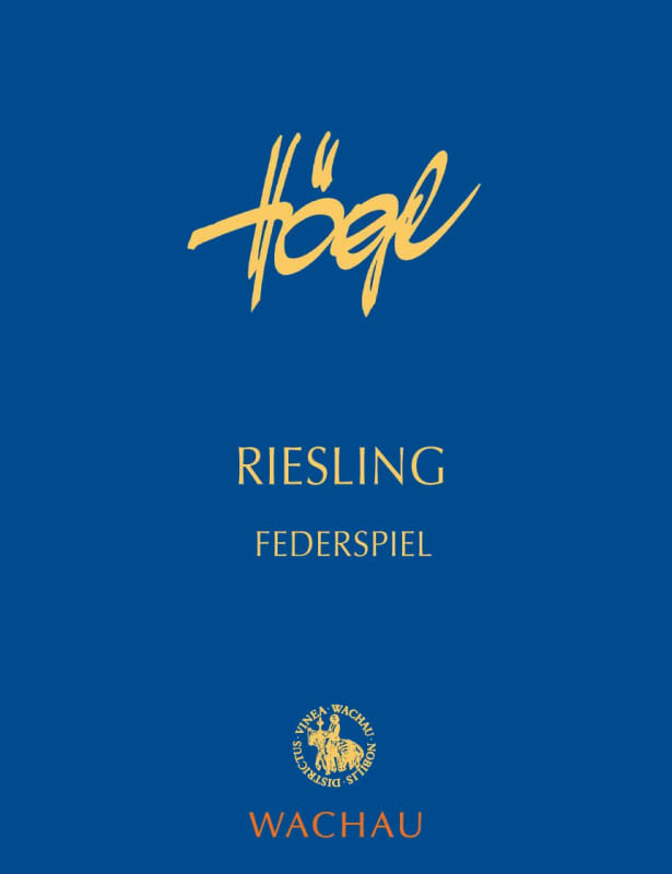 Weingut Hoegl Steinterrassen Federspiel Riesling 2013 Front Label