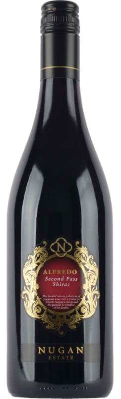Nugan Estate Alfredo Second Pass Shiraz 2015 Front Bottle Shot