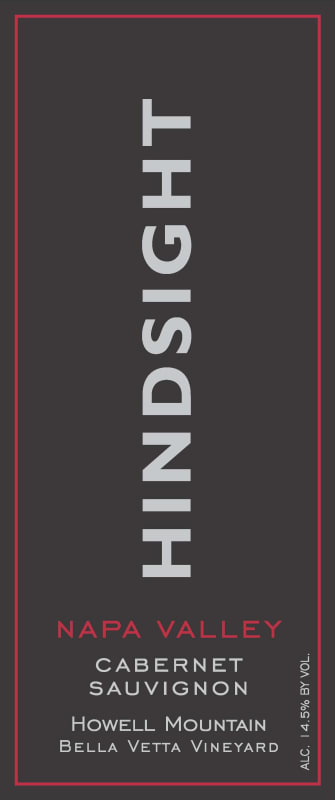 Hindsight Wines Cabernet Sauvignon 2010 Front Label