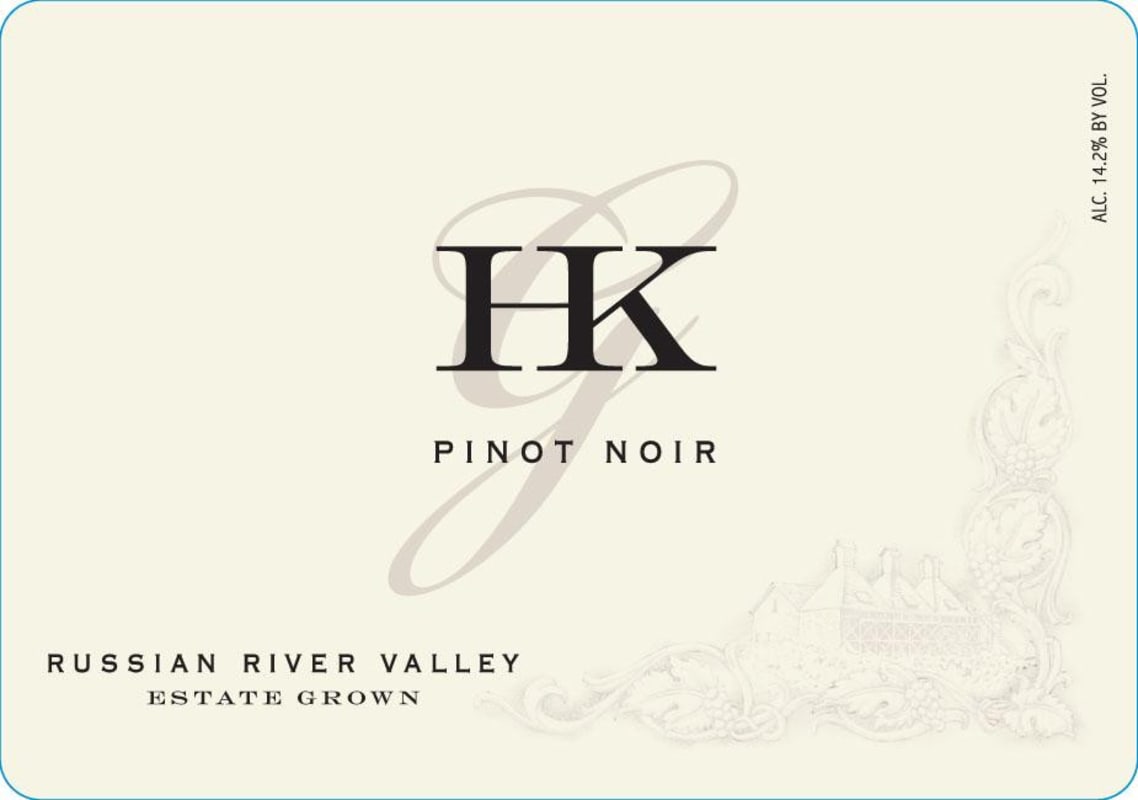 HKG Estate Wines Pinot Noir 2012 Front Label
