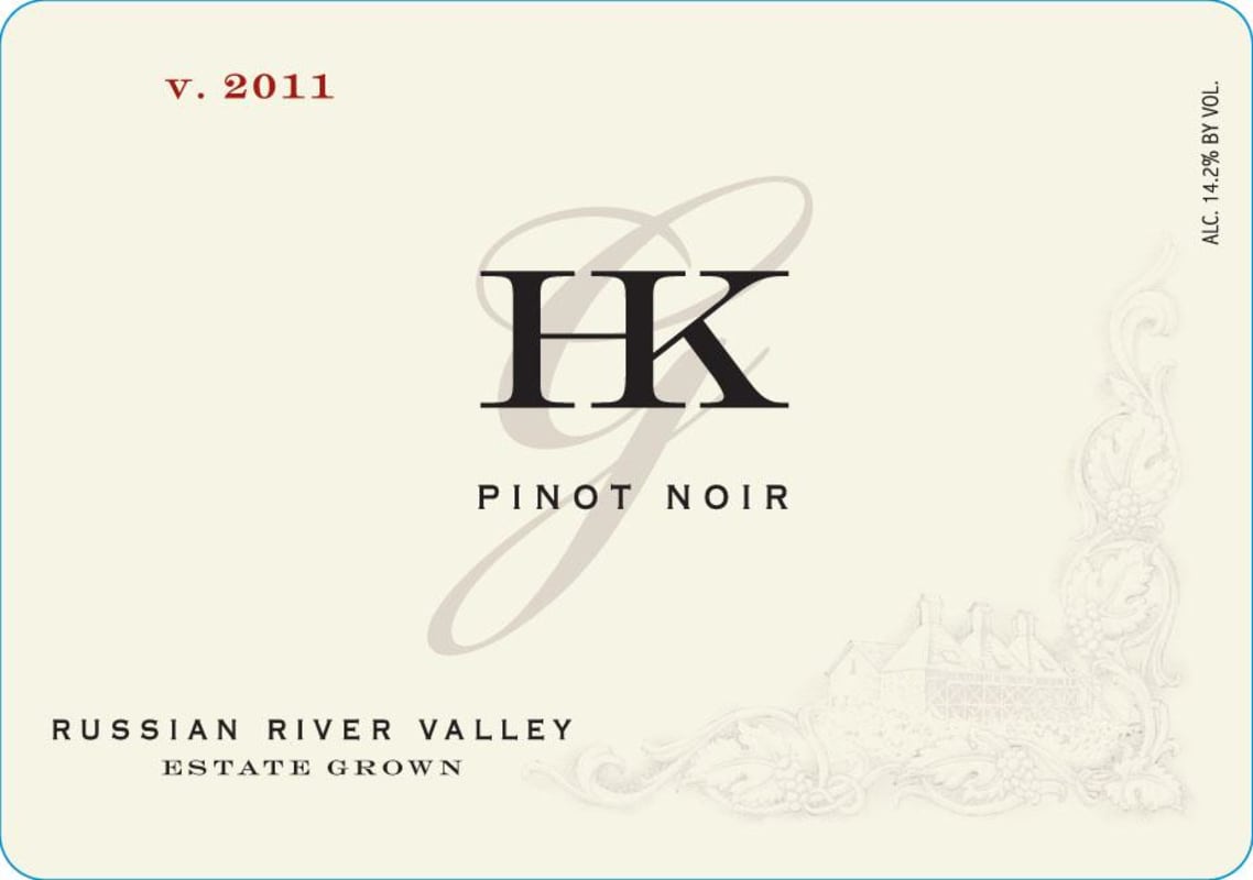 HKG Estate Wines Pinot Noir 2011 Front Label