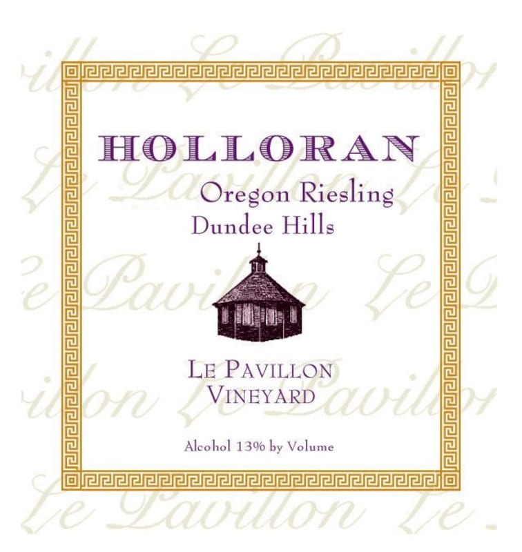 Holloran Vineyard Wines Le Pavillon Riesling 2012 Front Label
