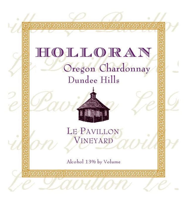 Holloran Vineyard Wines Le Pavillon Chardonnay 2012 Front Label