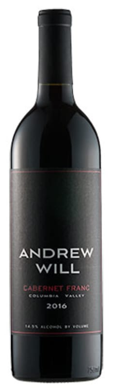 Andrew Will Winery Cabernet Franc 2016 Front Bottle Shot