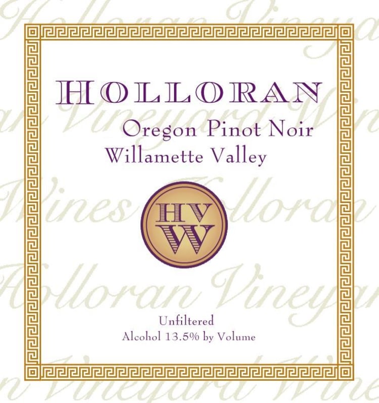 Holloran Vineyard Wines Pinot Noir 2011 Front Label