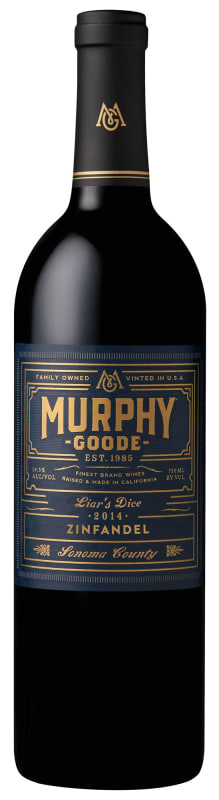 Murphy-Goode Liar's Dice Zinfandel 2014 Front Bottle Shot