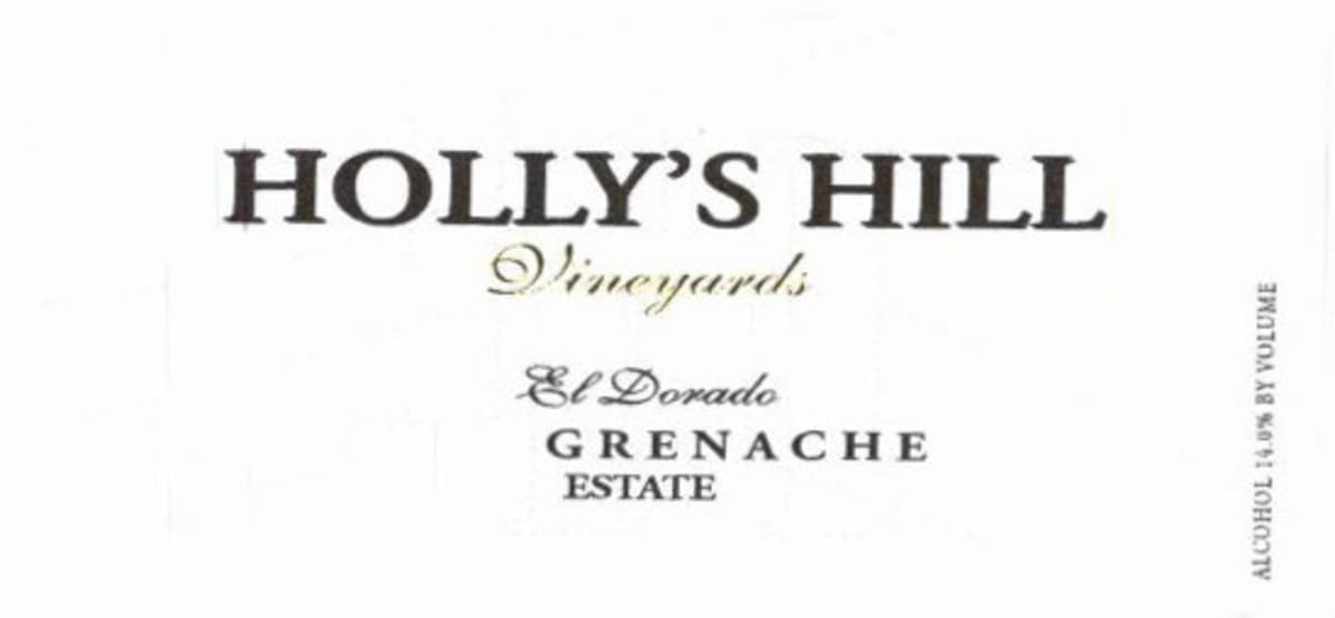 Holly's Hill Vineyards Grenache 2009 Front Label