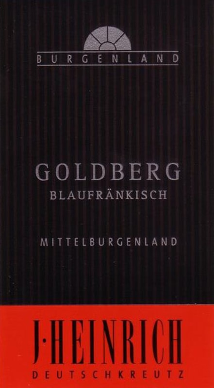 Weingut J. Heinrich Goldberg Blaufrankisch 2014 Front Label