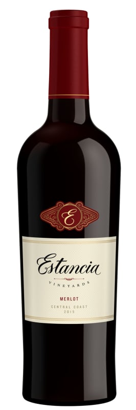 Estancia Merlot 2015 Front Bottle Shot