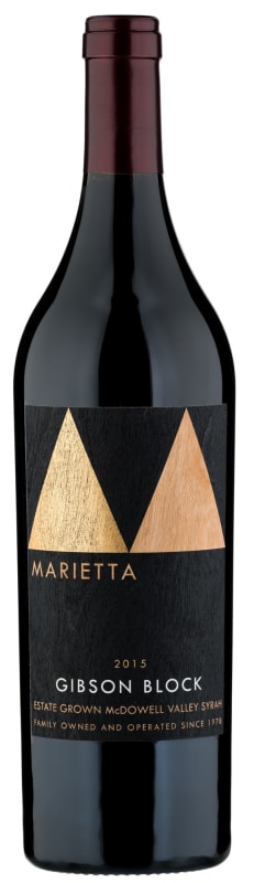 Marietta Cellars Gibson Block Syrah 2015 Front Bottle Shot