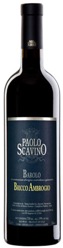 Paolo Scavino Barolo Bricco Ambrogio 2014 Front Bottle Shot