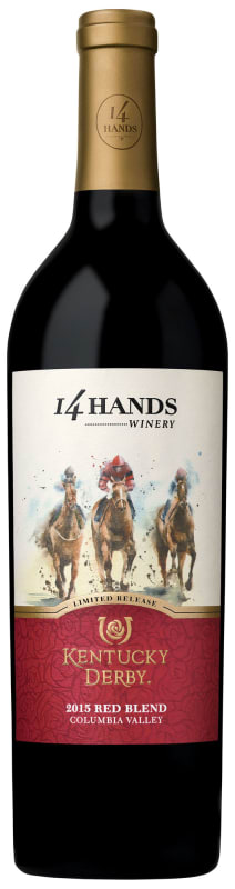 14 Hands Limited Release Kentucky Derby Red Blend 2015 Front Bottle Shot