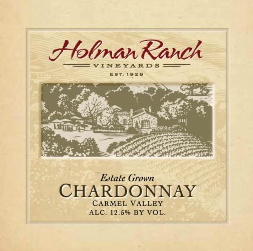 Holman Ranch Estate Chardonnay 2013 Front Label