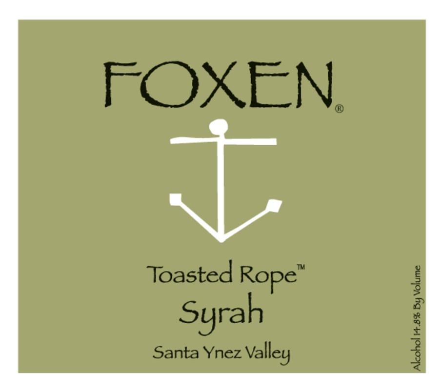 Foxen Toasted Rope Syrah 2010 Front Label