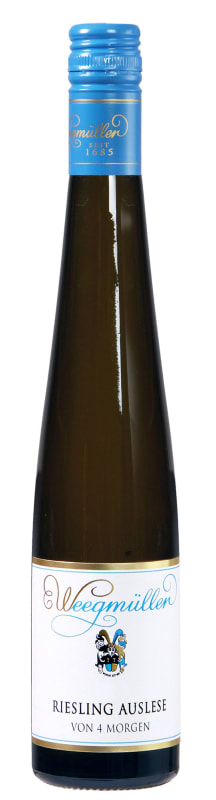Weingut Weegmuller Von 4 Morgen Riesling Auslese (375ML half-bottle) 2015 Front Bottle Shot