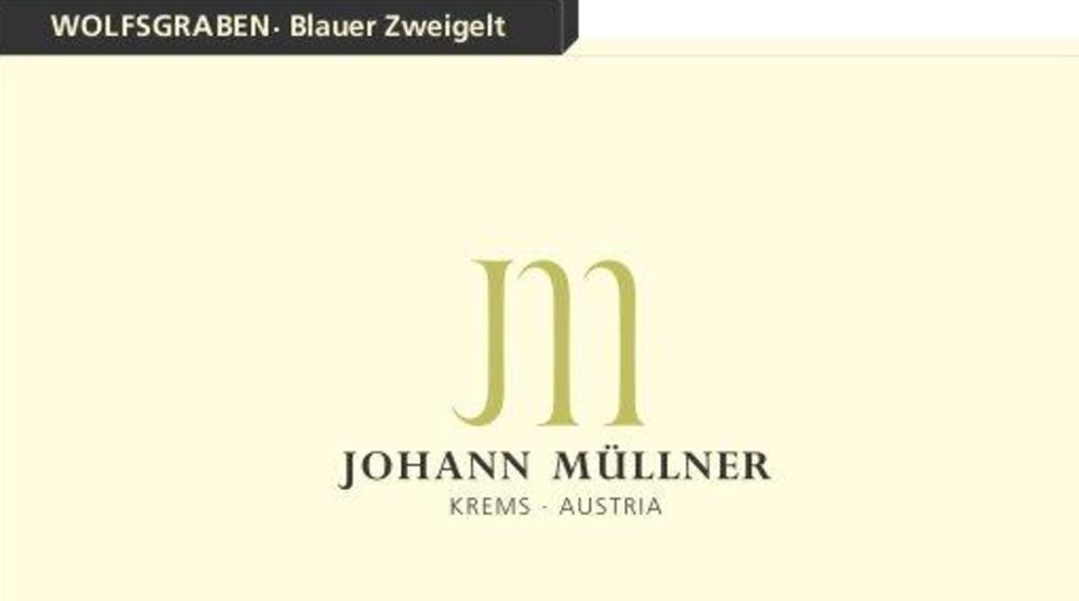 Weingut Johann Muellner Wolfsgraben Blauer Zweigelt 2011 Front Label