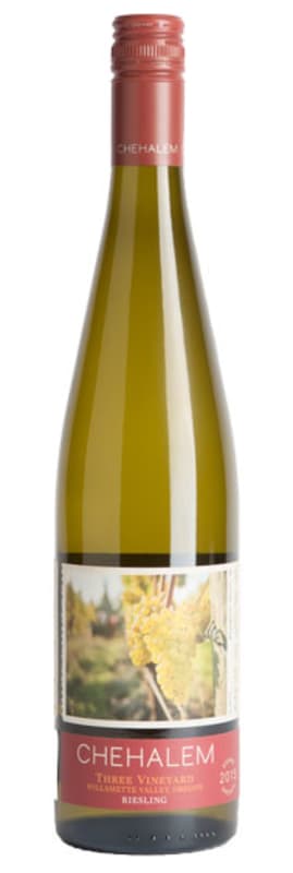 Chehalem Three Vineyard Riesling 2015 Front Bottle Shot