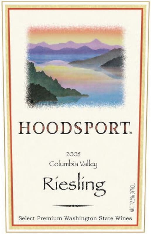 Hoodsport Winery Riesling 2008 Front Label
