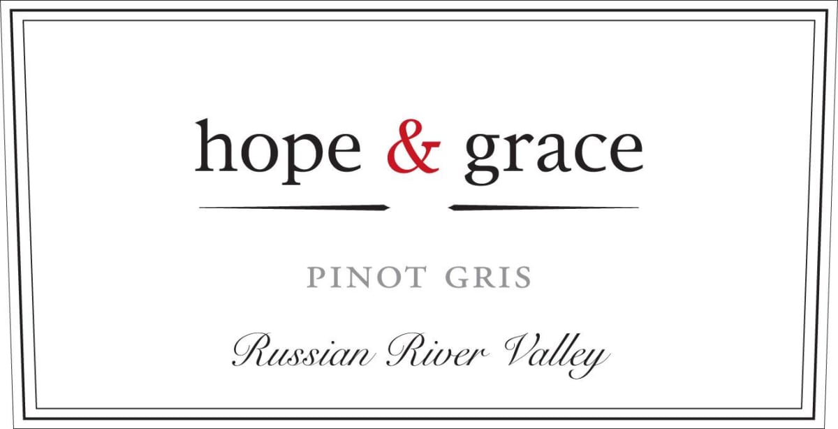 Hope & Grace Wines Pinot Gris 2014 Front Label