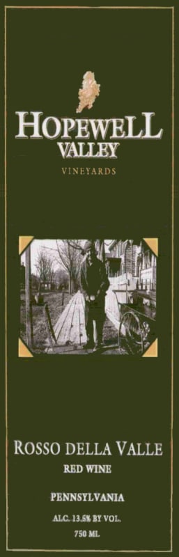 Hopewell Valley Vineyards Rosso della Valle 2007 Front Label