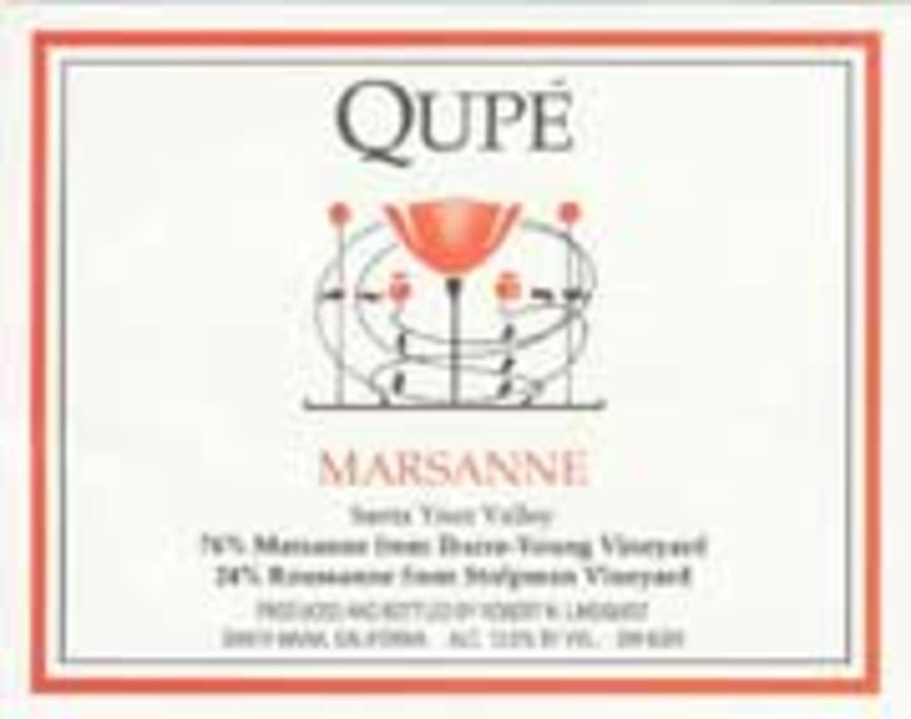 Qupe Marsanne 2000 Front Label
