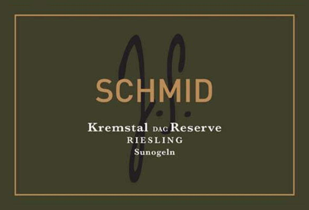 Weingut Josef Schmid Sunogeln Reserve Erste OTW Lage Riesling 2010 Front Label