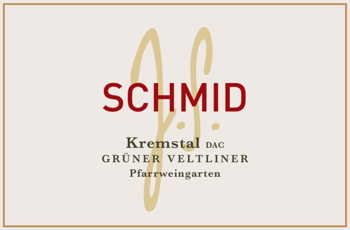 Weingut Josef Schmid Pfarrweingarten Gruner Veltliner 2014 Front Label