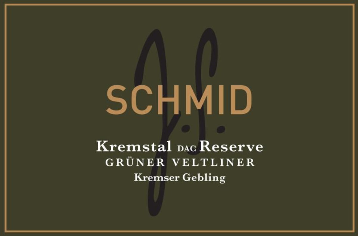 Weingut Josef Schmid Kremser Gebling Reserve Gruner Veltliner 2010 Front Label