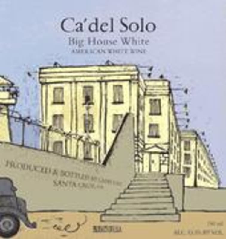 Bonny Doon Ca' del Solo Big House White 2000 Front Label