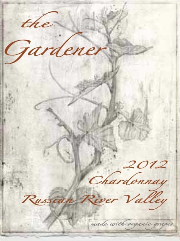 Horse & Plow Winery The Gardener Chardonnay 2012 Front Label