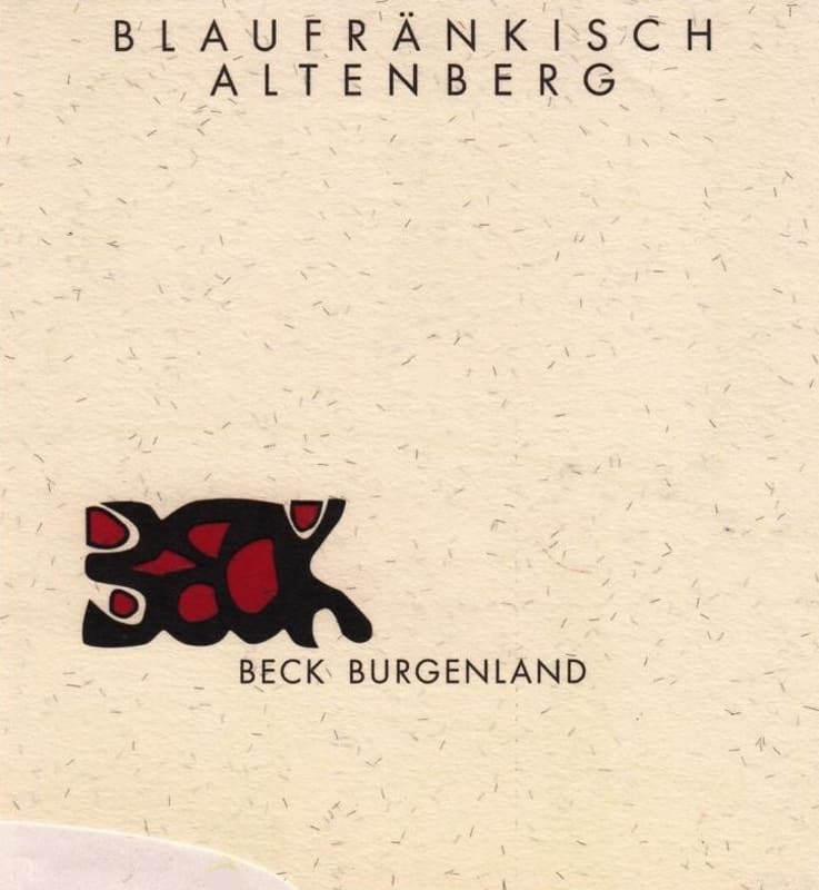 Judith Beck Altenberg Blaufrankisch 2008 Front Label