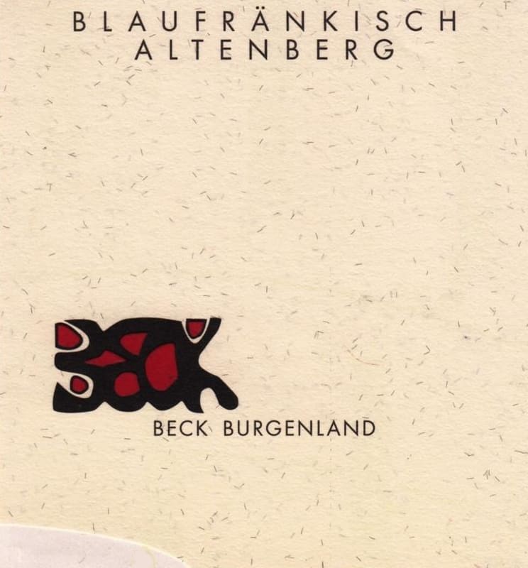 Judith Beck Altenberg Blaufrankisch 2012 Front Label