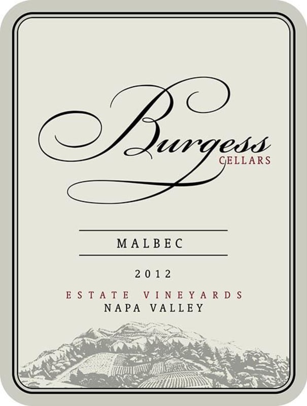 Burgess Malbec 2012 Front Label