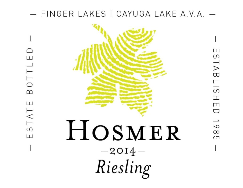 Hosmer Winery Riesling 2014 Front Label