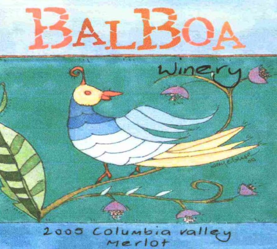Balboa Winery Merlot 2005 Front Label