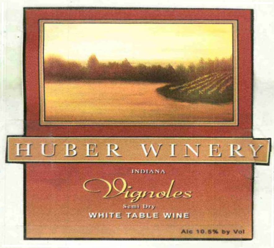 Huber Orchard Winery Vignoles 2008 Front Label