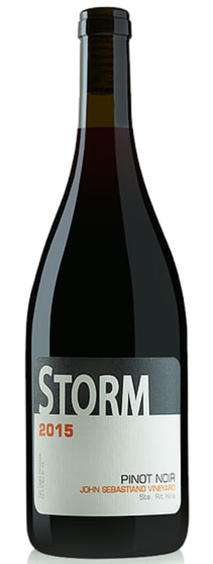 Storm Wines John Sebastiano Vineyard Pinot Noir 2015 Front Bottle Shot