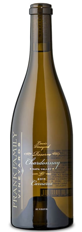 Frank Family Vineyards Lewis Vineyard Reserve Chardonnay 2015 Front Bottle Shot