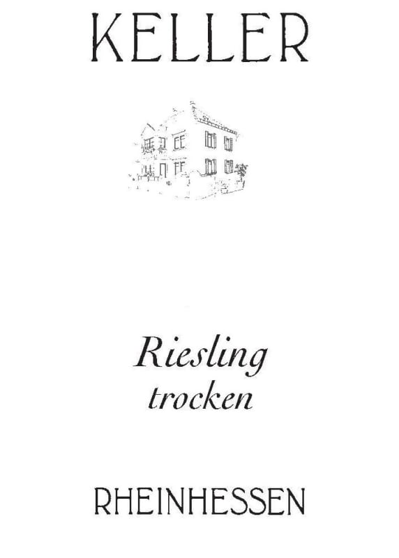 Weingut Keller Rheinhessen Trocken Riesling 2015 Front Label