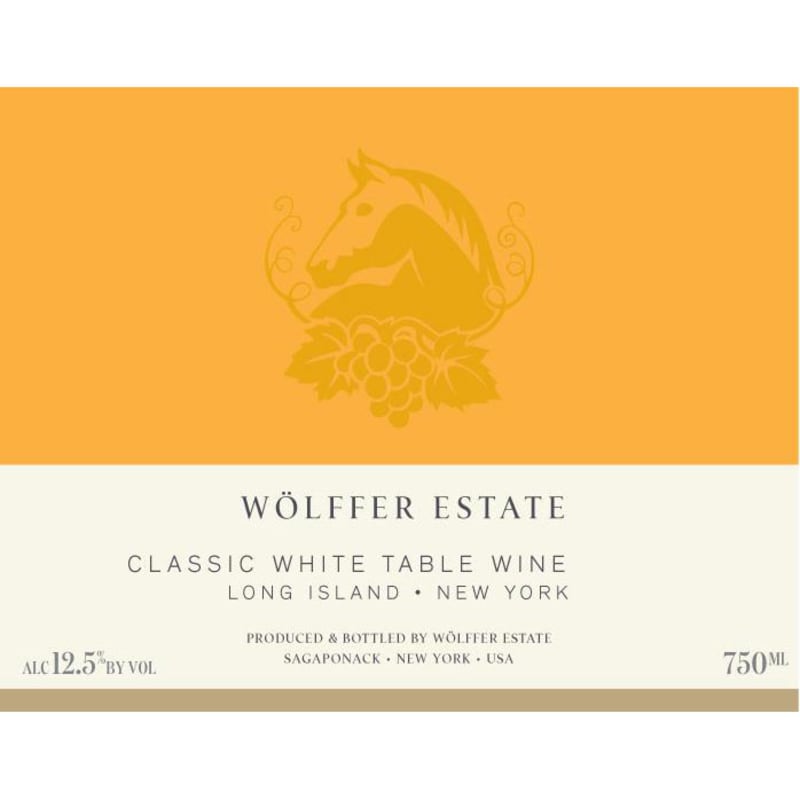 Wolffer Classic White 2017 Front Label