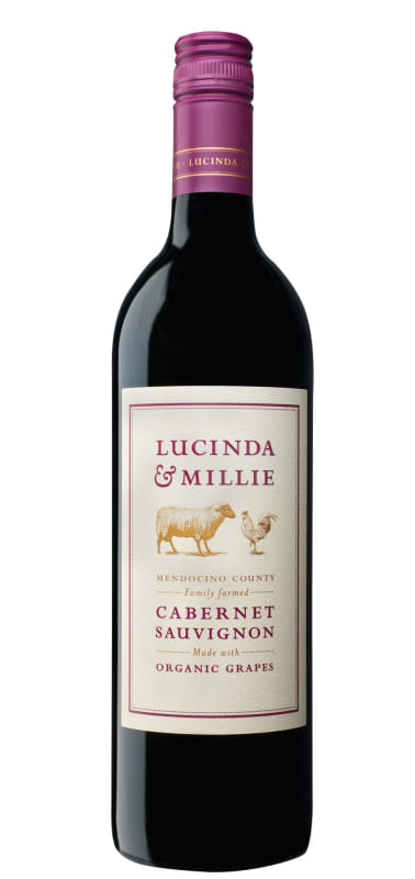 Lucinda & Millie Organic Cabernet Sauvignon 2017 Front Bottle Shot