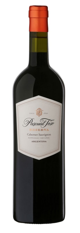 Pascual Toso Reserva Cabernet Sauvignon 2015 Front Bottle Shot
