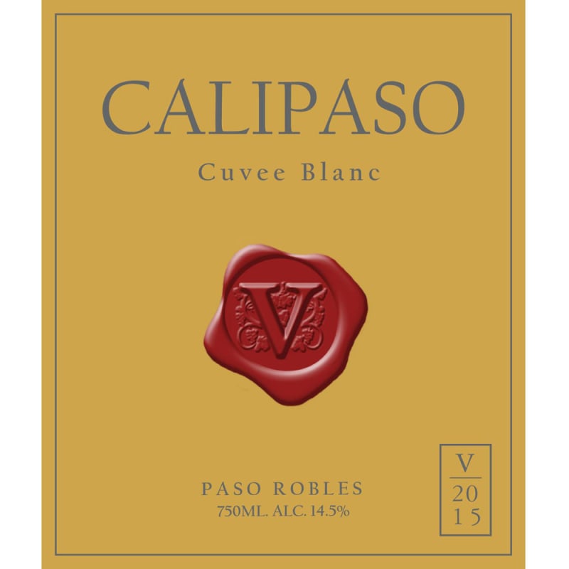 CaliPaso Cuvee Blanc 2015 Front Label